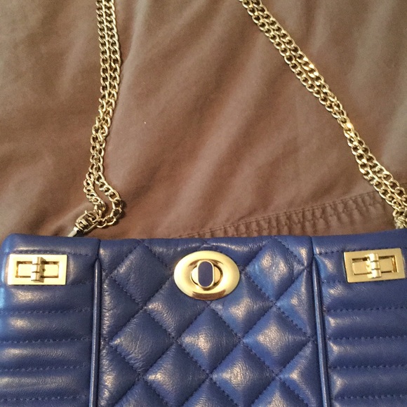 Marciano Vanessa Genuine Leather Quilted Clutch - Picture 5 of 6